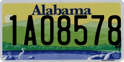AL license plate 1AO8578