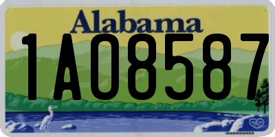 AL license plate 1AO8587
