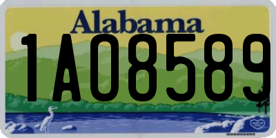 AL license plate 1AO8589