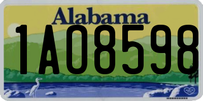 AL license plate 1AO8598