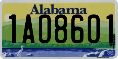 AL license plate 1AO8601