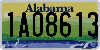 AL license plate 1AO8613