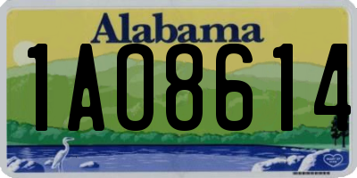 AL license plate 1AO8614