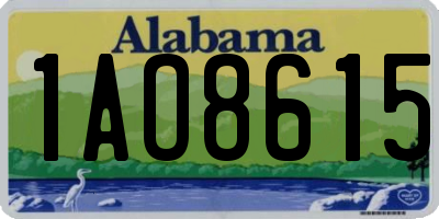 AL license plate 1AO8615