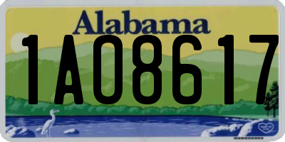 AL license plate 1AO8617