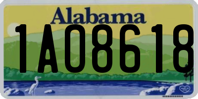 AL license plate 1AO8618