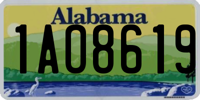 AL license plate 1AO8619