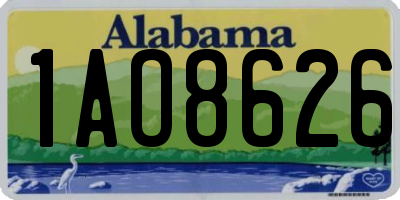 AL license plate 1AO8626