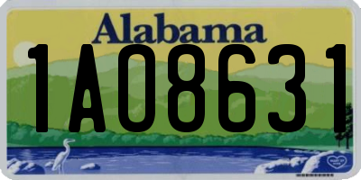AL license plate 1AO8631