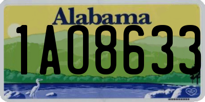 AL license plate 1AO8633
