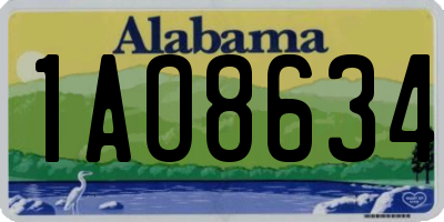 AL license plate 1AO8634