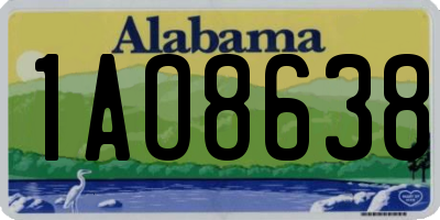 AL license plate 1AO8638