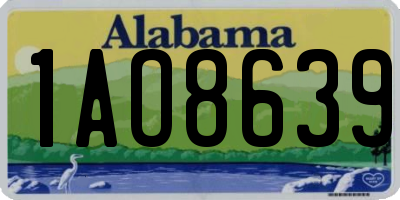 AL license plate 1AO8639