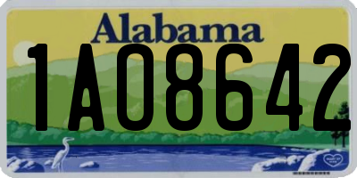 AL license plate 1AO8642