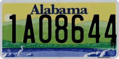 AL license plate 1AO8644