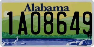 AL license plate 1AO8649