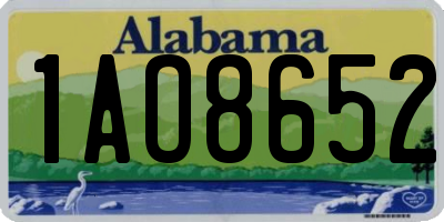 AL license plate 1AO8652