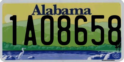 AL license plate 1AO8658