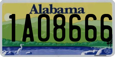 AL license plate 1AO8666