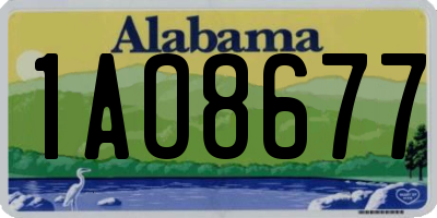 AL license plate 1AO8677