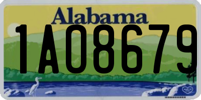 AL license plate 1AO8679