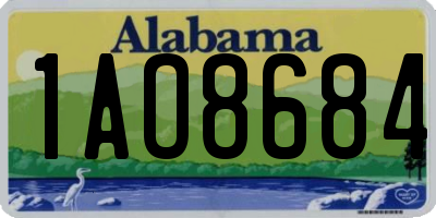 AL license plate 1AO8684