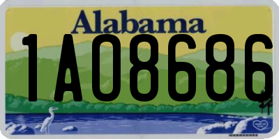 AL license plate 1AO8686