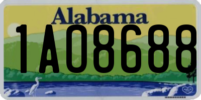 AL license plate 1AO8688