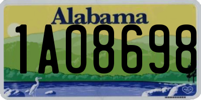 AL license plate 1AO8698
