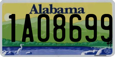 AL license plate 1AO8699