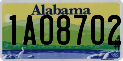 AL license plate 1AO8702