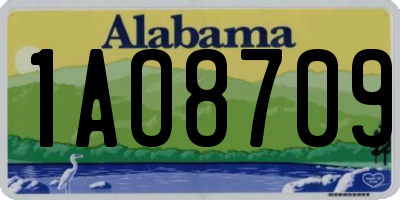 AL license plate 1AO8709