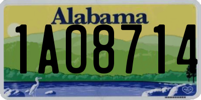 AL license plate 1AO8714
