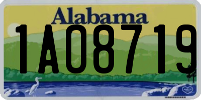 AL license plate 1AO8719