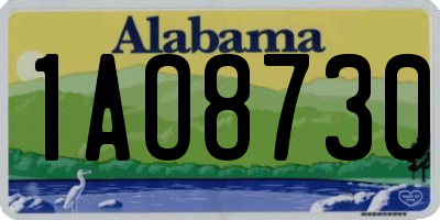 AL license plate 1AO8730