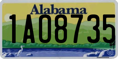 AL license plate 1AO8735