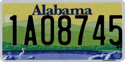 AL license plate 1AO8745