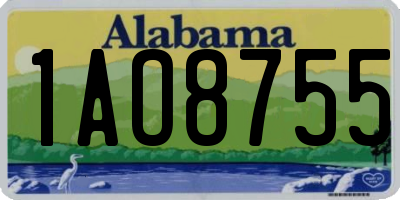 AL license plate 1AO8755