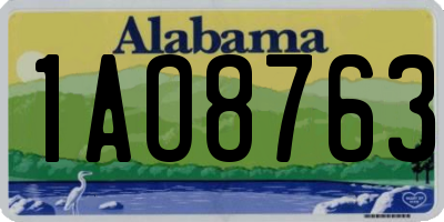 AL license plate 1AO8763