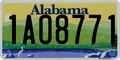AL license plate 1AO8771