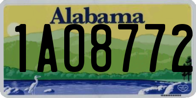 AL license plate 1AO8772
