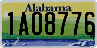 AL license plate 1AO8776
