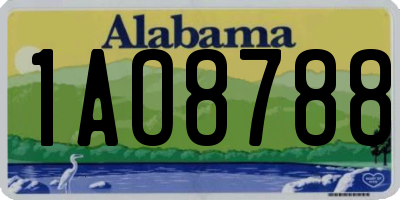 AL license plate 1AO8788
