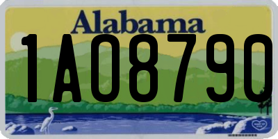 AL license plate 1AO8790