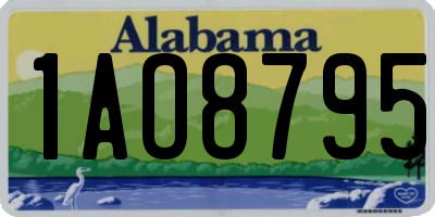AL license plate 1AO8795