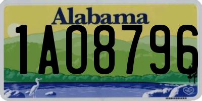 AL license plate 1AO8796