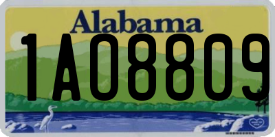 AL license plate 1AO8809