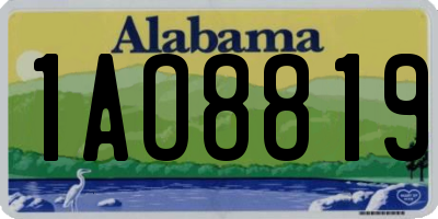 AL license plate 1AO8819