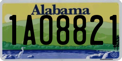 AL license plate 1AO8821