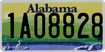 AL license plate 1AO8828